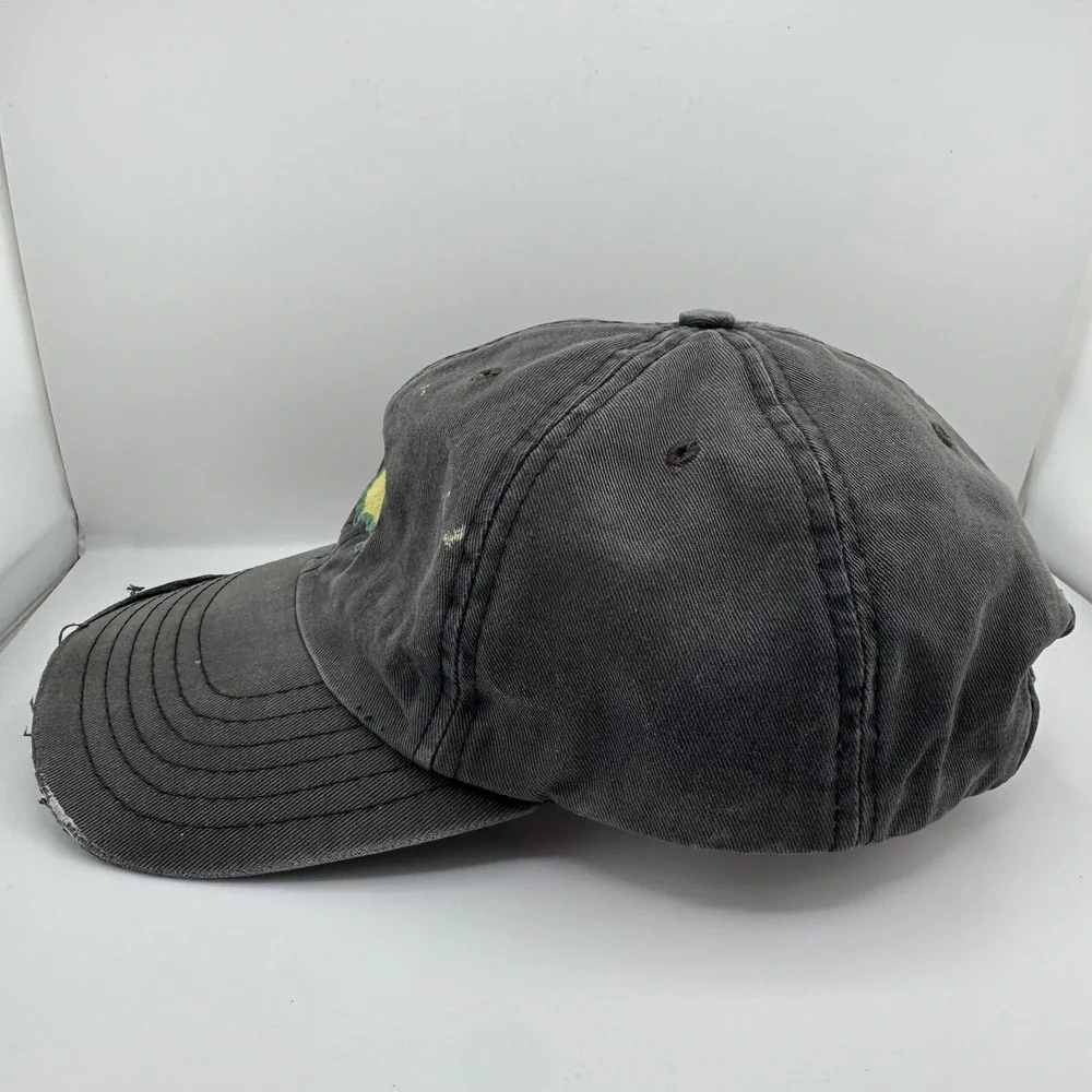 Vintage American Needle Masters Golf Hat OSFA Black Distressed Tournament Cap
